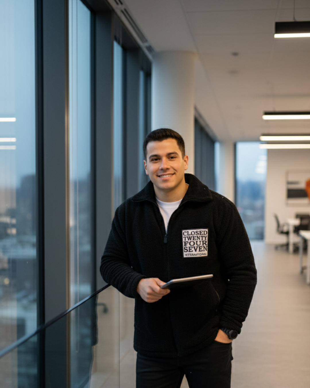 Erkek Polar Fermuarlı Sweatshirt – Kapüşonsuz, Cepli, Oversize Rahat Kalıp, Yumuşak ve Sıcak Tutan Kışlık Fermuarlı Üst