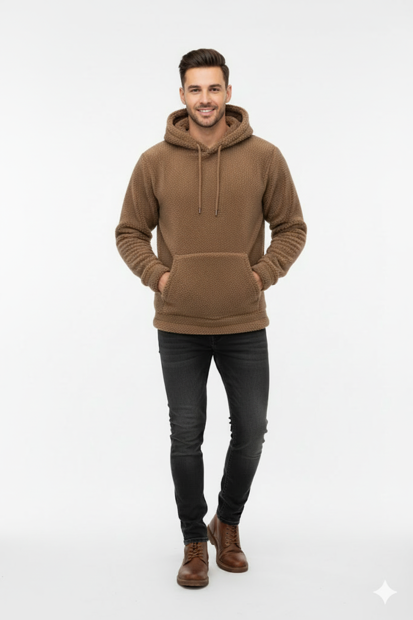 Erkek Kapüşonlu Hoodie – Rahat, Yumuşak ve Modern Günlük Sweatshirt