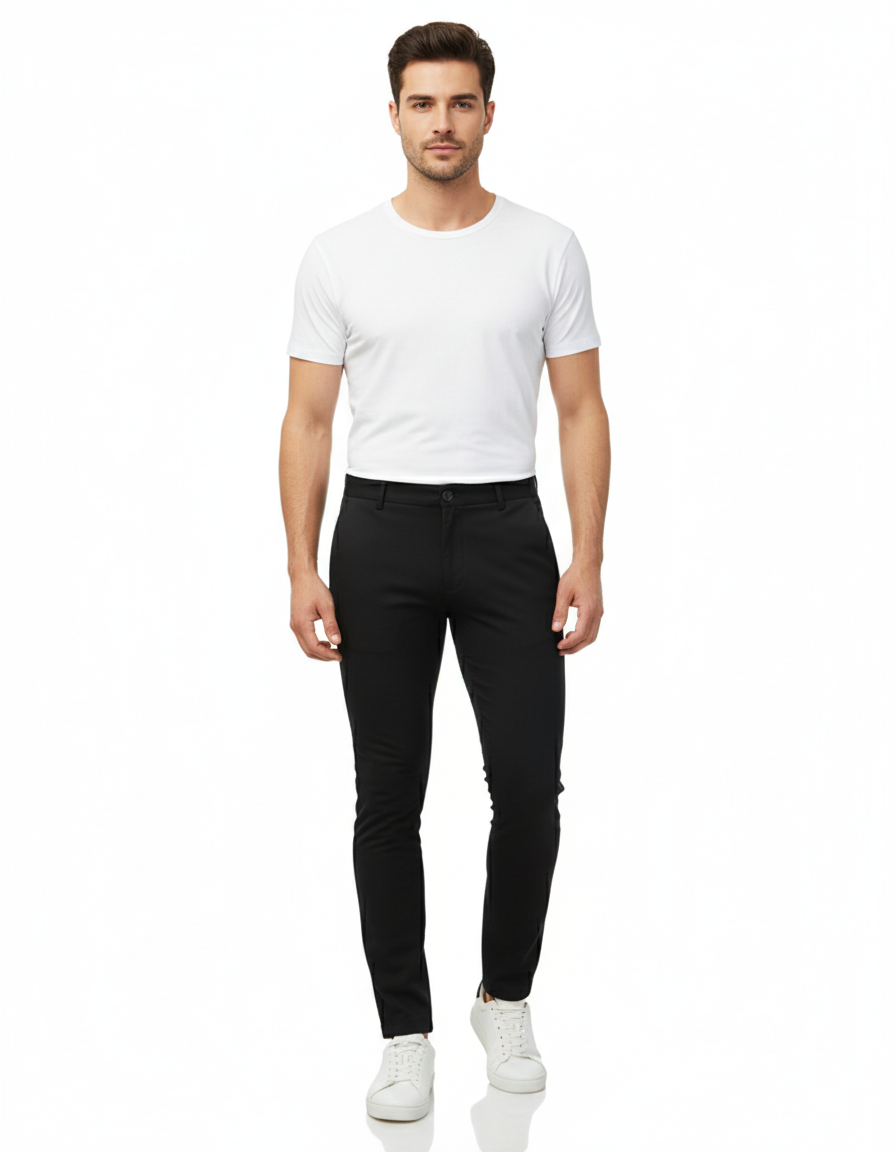 Erkek Slim Fit Likralı Gabardin Pantolon – Esnek Kumaş, Modern Dar Kesim, Günlük ve Şık Erkek Pantolon