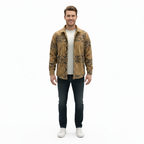 Erkek Ekose Desenli Polar Yakalı Gömlek – Oversize Rahat Kalıp, Düğmeli, Uzun Kollu, Kışlık Erkek Oduncu Gömleği