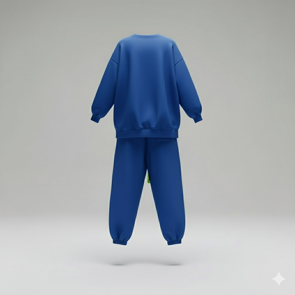 Kadın İki İplik Viskon Pamuk Arma Detaylı İkili Takım