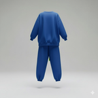 Kadın İki İplik Viskon Pamuk Arma Detaylı İkili Takım