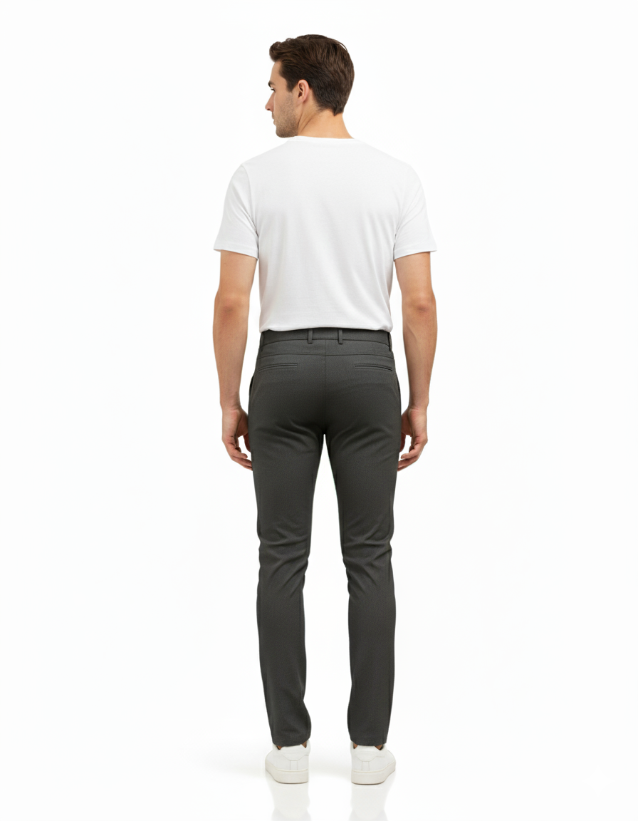Erkek Slim Fit Likralı Gabardin Pantolon – Esnek Kumaş, Modern Dar Kesim, Günlük ve Şık Erkek Pantolon