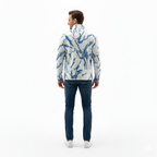 Erkek Tribal Desenli Polar Sweat – Yarım Fermuarlı, Oversize Rahat Kalıp, Etnik Desenli, Yumuşak Dokulu Uzun Kollu Polar