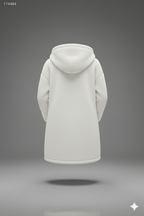 Kadın Kapşonlu Önden Fermuarlı Cepli Welsoft Peluş Ceket – Yumuşak & Sıcak Dış Giyim