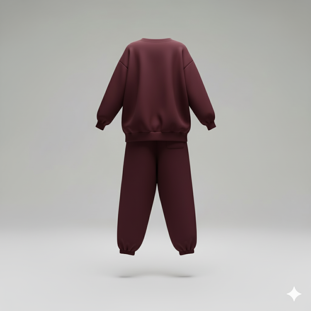 Kadın İki İplik Viskon Pamuk Arma Detaylı İkili Takım