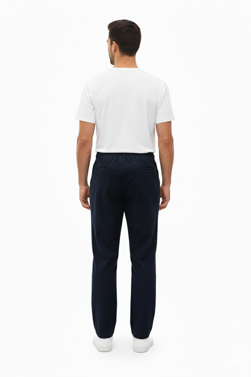 Erkek Kadife Baggy Pantolon – Geniş Paça, Yumuşak Kadife Kumaş, Rahat Kalıp, Kışlık Erkek Pantolon