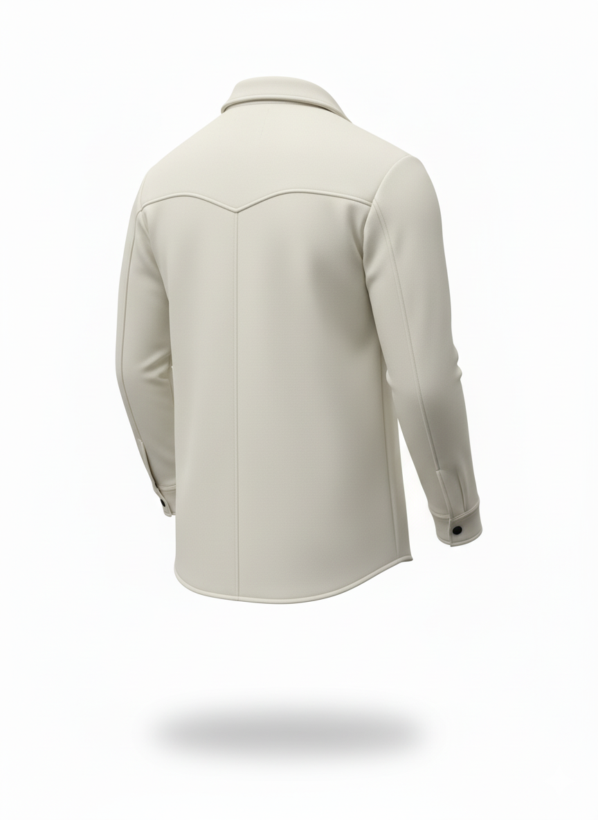 Erkek Oversize Diagonal Kumaş Çıtçıtlı Uzun Kollu Gömlek – Cepli, Rahat Kalıp, Günlük Şık Stil