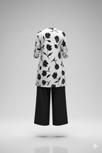 Kadın Modal Ceketli 3’lü Takım – Viskon Kolsuz Bluz + Rahat Pantolon | Şık Günlük Kombin Seti