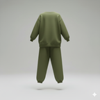 Kadın İki İplik Viskon Pamuk Arma Detaylı İkili Takım