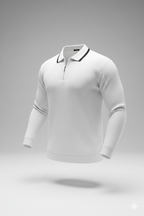 Erkek Fermuarlı Yarım V Yaka Şeritli Triko – Sportif & Şık Tasarım, Rahat Günlük Kazak