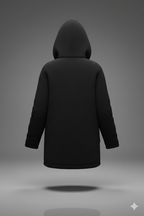 Kadın Kapşonlu Önden Fermuarlı Cepli Welsoft Peluş Ceket – Yumuşak & Sıcak Dış Giyim