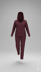 Kadın Kapüşonlu Uzun Kollu İkili Takım – Rahat & Modern Alt-Üst Set