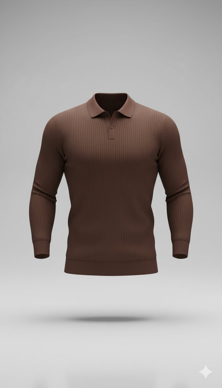 Erkek V Yaka Triko Kazak – Şık Kesim, Geniş Omuz Gösteren Slim Fit Etki