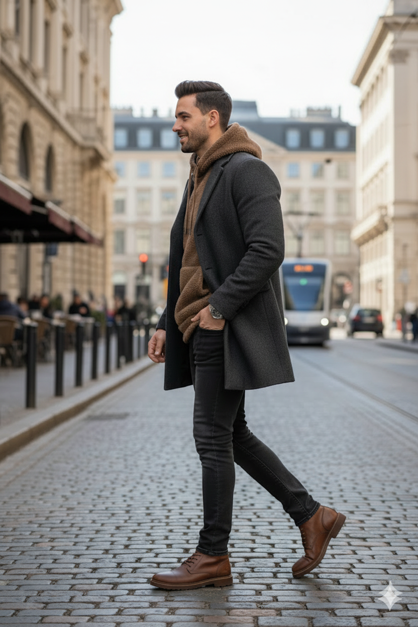 Erkek Kapüşonlu Hoodie – Rahat, Yumuşak ve Modern Günlük Sweatshirt