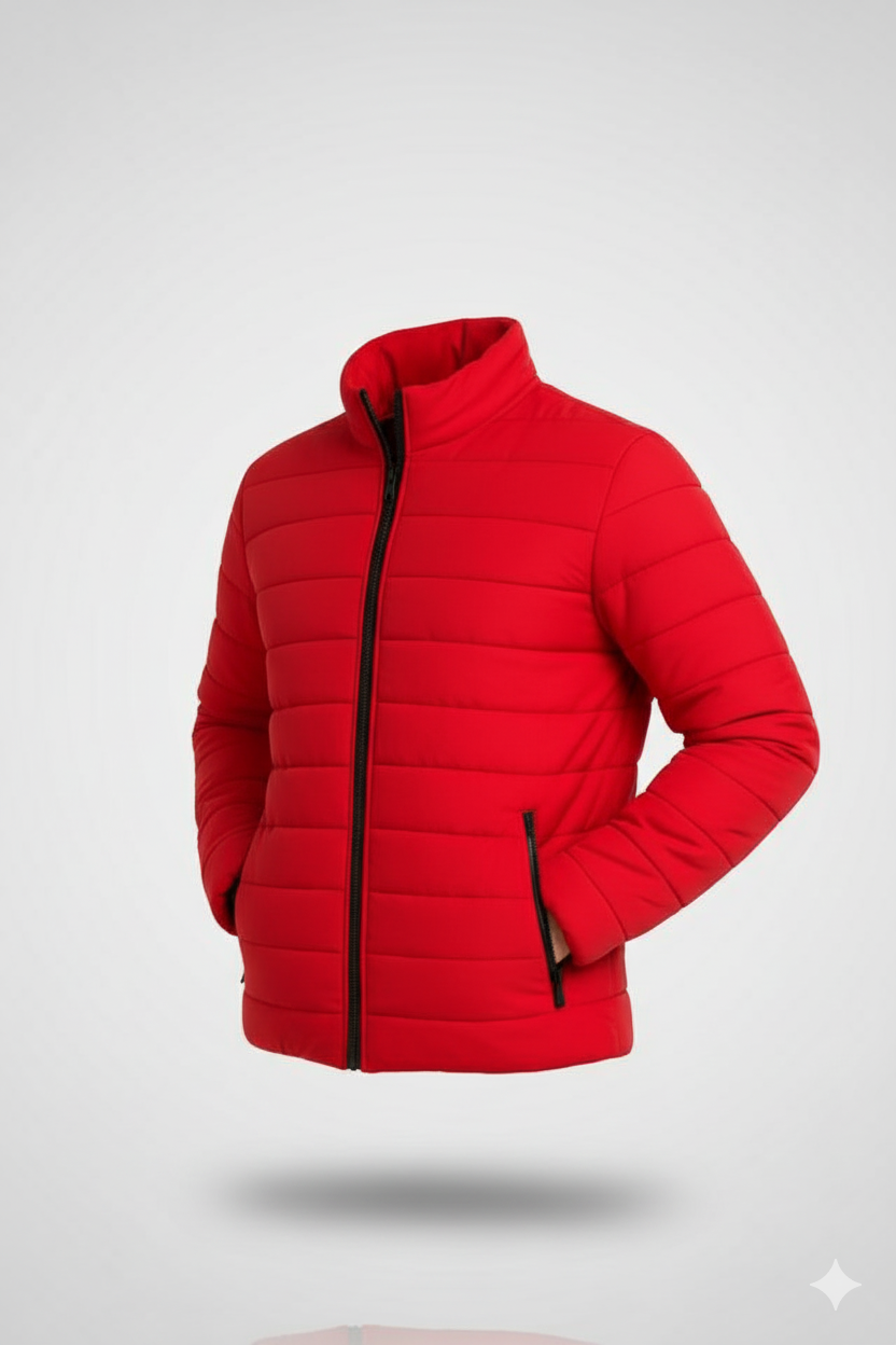 Erkek Bomber Mont – Su İtici Kumaş, Kapitone Astarlı, Fermuarlı, Sıcak Tutan Kışlık Bomber Ceket