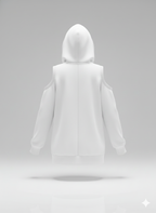 Kadın Uzun Kollu Kapüşonlu Omuzları Açık Viskon İki İplik Bluz