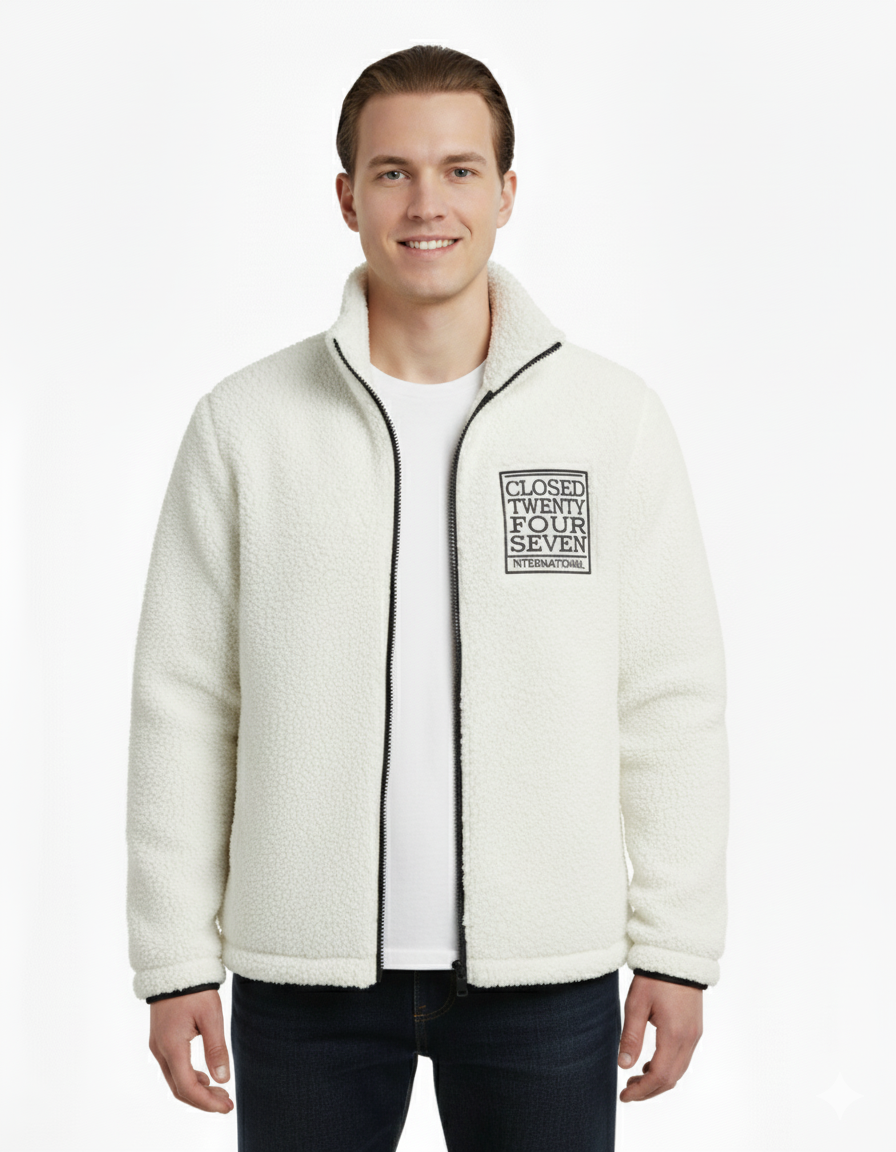 Erkek Polar Fermuarlı Sweatshirt – Kapüşonsuz, Cepli, Oversize Rahat Kalıp, Yumuşak ve Sıcak Tutan Kışlık Fermuarlı Üst