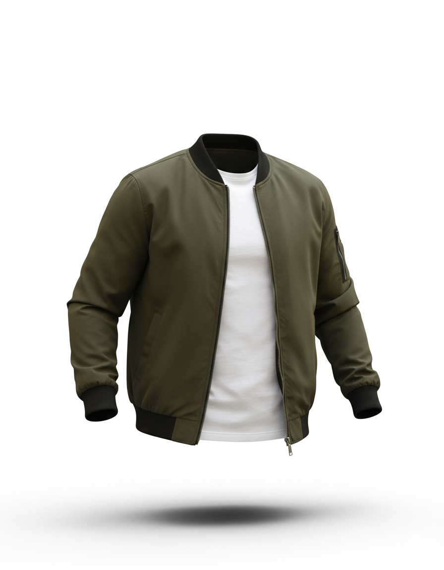 Erkek Kapitone Bomber Mont – Orijinal Tam Kalıp, Şık ve Sıcak Tutarlı Kapitone Kumaş Dış Giyim