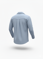 Erkek Oversize Diagonal Kumaş Çıtçıtlı Uzun Kollu Gömlek – Cepli, Rahat Kalıp, Günlük Şık Stil