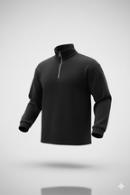 Erkek Zip Yaka Polar Sweat – Yarım Fermuarlı, Sıcak Tutan Rahat Kışlık Polar