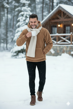 Erkek Kapüşonlu Hoodie – Rahat, Yumuşak ve Modern Günlük Sweatshirt