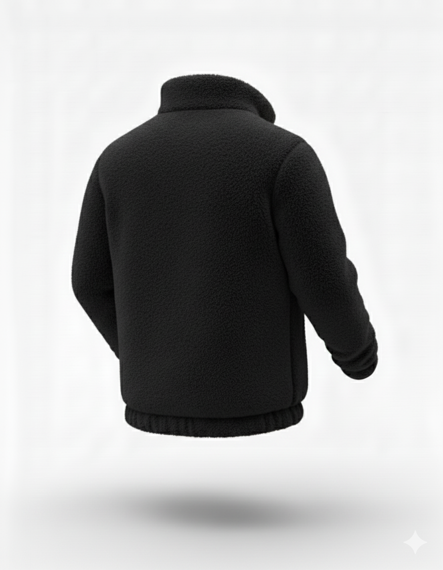 Erkek Polar Fermuarlı Sweatshirt – Kapüşonsuz, Cepli, Oversize Rahat Kalıp, Yumuşak ve Sıcak Tutan Kışlık Fermuarlı Üst