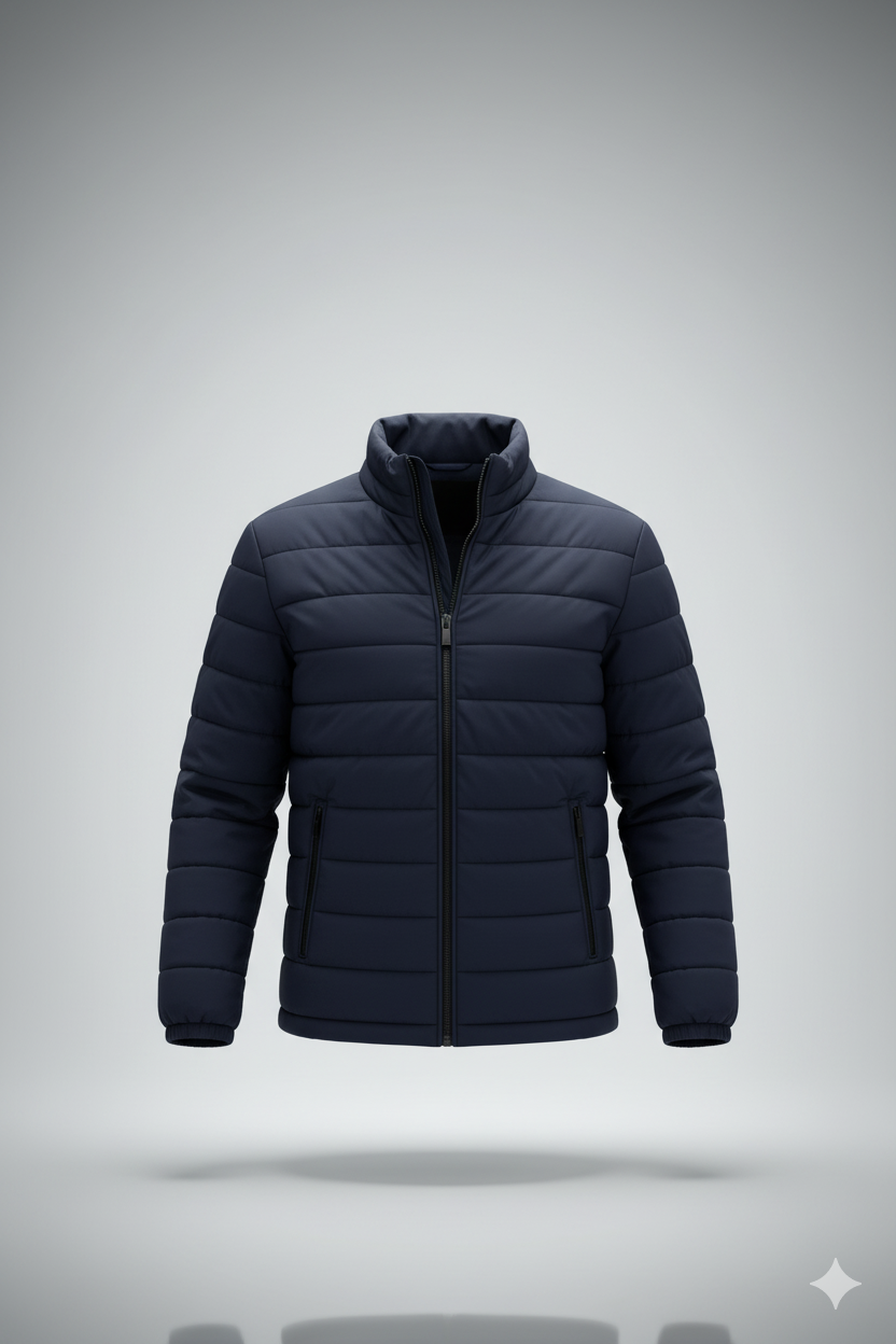 Erkek Bomber Mont – Su İtici Kumaş, Kapitone Astarlı, Fermuarlı, Sıcak Tutan Kışlık Bomber Ceket