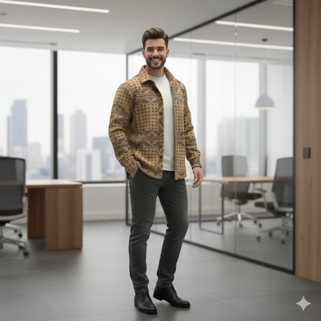 Erkek Polar Fermuarlı Sweatshirt – Kapüşonsuz, Cepli, Oversize Rahat Kalıp, Yumuşak ve Sıcak Tutan Kışlık Üst