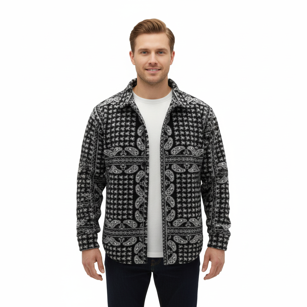 Erkek Polar Fermuarlı Sweatshirt – Kapüşonsuz, Cepli, Oversize Rahat Kalıp, Yumuşak ve Sıcak Tutan Kışlık Üst