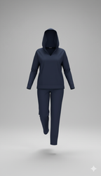 Kadın Kapüşonlu Uzun Kollu İkili Takım – Rahat & Modern Alt-Üst Set