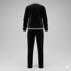 Kadın V Yaka Şerit Detaylı Kadife İkili Takım – Şık & Rahat Kadife Set