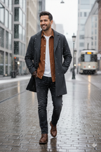 Erkek Fitilli Kadife Gömlek – Oversize Rahat Kalıp, Cepli, Yumuşak Dokulu Şık Üst (Haki)