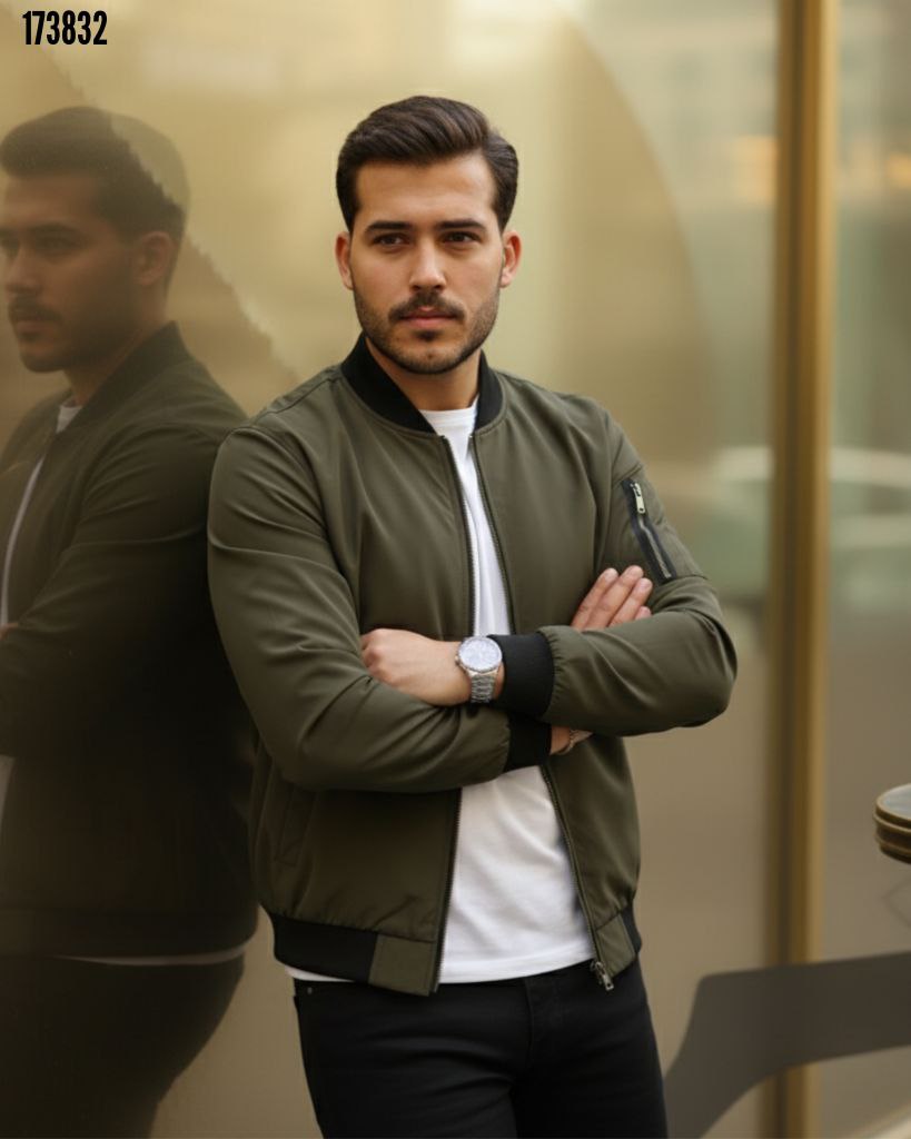 Erkek Kapitone Bomber Mont – Orijinal Tam Kalıp, Şık ve Sıcak Tutarlı Kapitone Kumaş Dış Giyim