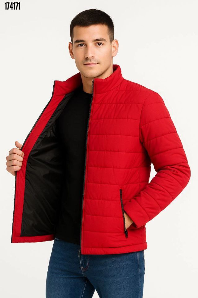 Erkek Bomber Mont – Su İtici Kumaş, Kapitone Astarlı, Fermuarlı, Sıcak Tutan Kışlık Bomber Ceket