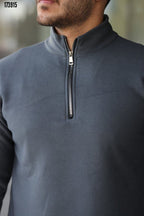 Erkek Zip Yaka Polar Sweat – Yarım Fermuarlı, Sıcak Tutan Rahat Kışlık Polar