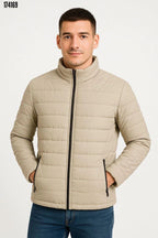 Erkek Bomber Mont – Su İtici Kumaş, Kapitone Astarlı, Fermuarlı, Sıcak Tutan Kışlık Bomber Ceket