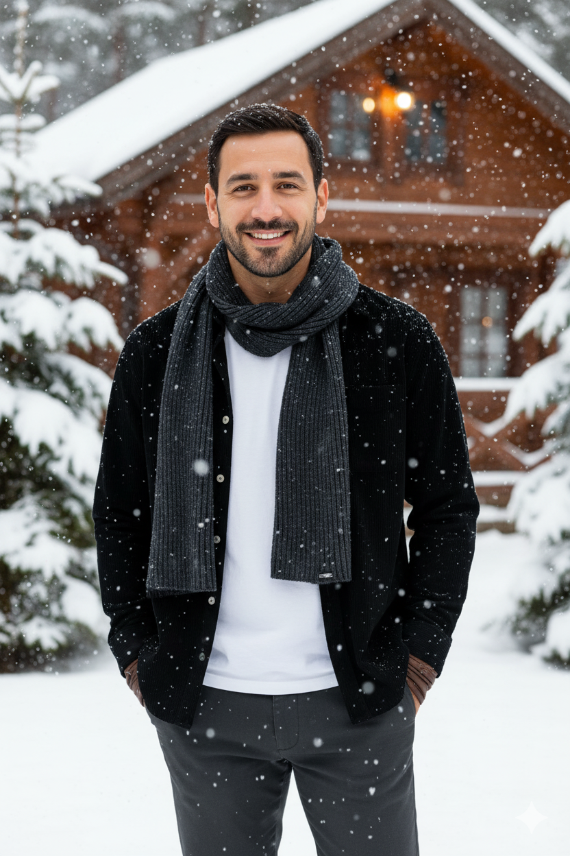 Erkek Fitilli Kadife Gömlek – Oversize Rahat Kalıp, Cepli, Yumuşak Dokulu Şık Üst (Haki)